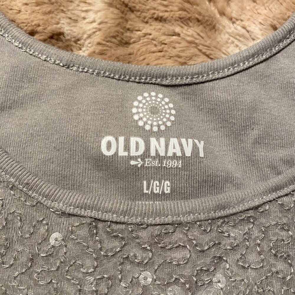 Old Navy Women's Sequin Sleeveless Tank Top Size L - Picture 6 of 6